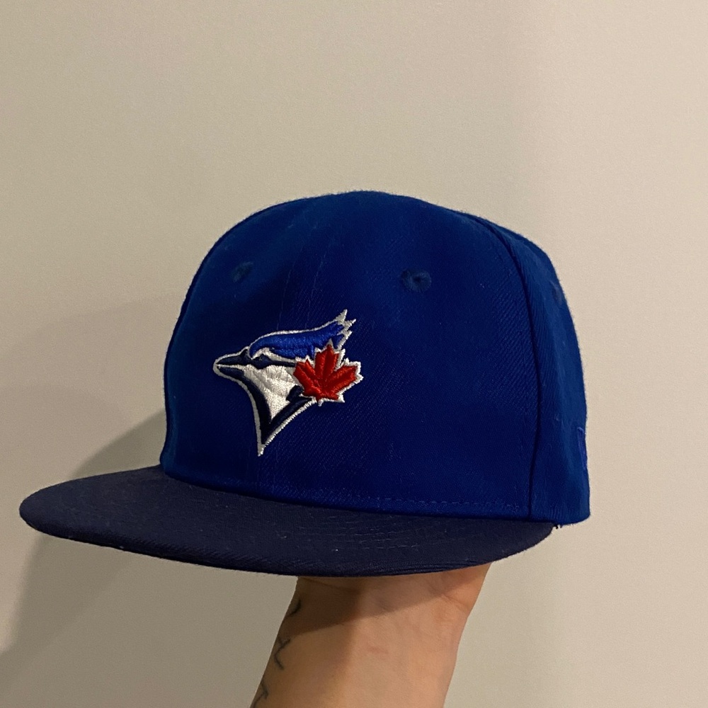Baby Blue Jays Hat with Red and White Logo Infant Size